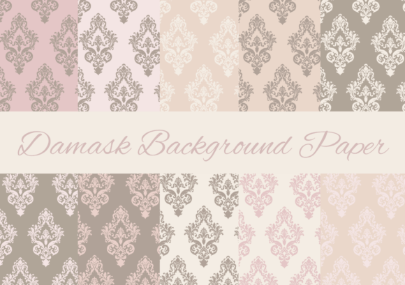 Download Damask Background Papers Warm Tones - Warm tones Collection