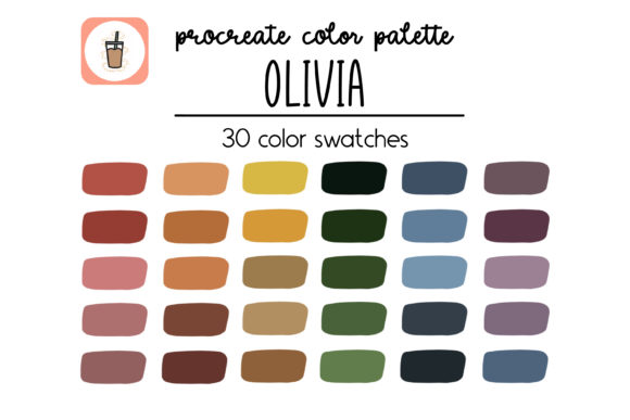 Download Olivia / Warm Tones Procreate Palette - Warm tones Collection